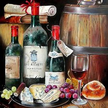 Схема вышивки «винный натюрморт»