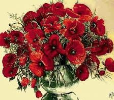 Схема вышивки «маки 2»