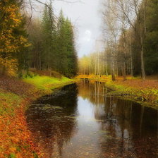 Схема вышивки «Великолепие осени.»