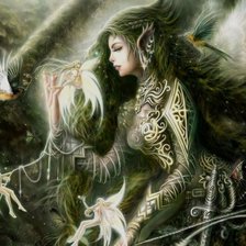 Схема вышивки «Колдунья»