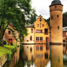 Схема вышивки «замок»