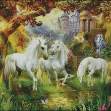 Схема вышивки «Unicornios»