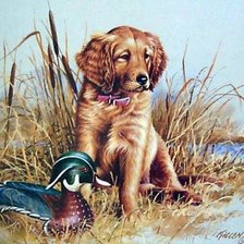 Схема вышивки «собака»