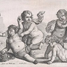 Схема вышивки «амуры играют»