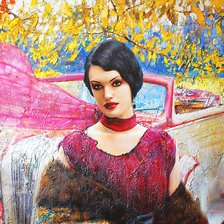 Схема вышивки «женский образ»