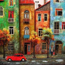 Схема вышивки «Город 3»