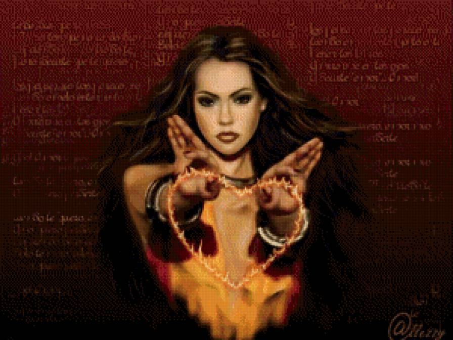 огненная - девушка - предпросмотр