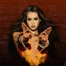 Схема вышивки «огненная»