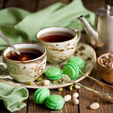 Схема вышивки «чай с фисташками»