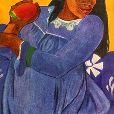 Схема вышивки «таитянка с манго»