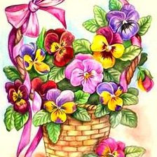 Схема вышивки «Серия "Цветы, букеты"»