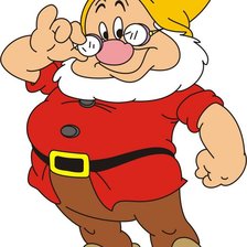 Схема вышивки ««СЕРИЯ "БЕЛОСНЕЖКА И СЕМЬ ГНОМОВ".  Гном Умник»