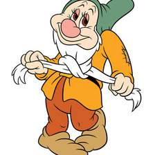 Схема вышивки ««СЕРИЯ "БЕЛОСНЕЖКА И СЕМЬ ГНОМОВ". Гном Скромник»