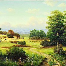 Схема вышивки «живописный пейзаж»