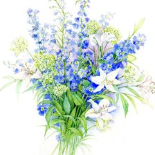 Схема вышивки «букет полевых цветов»