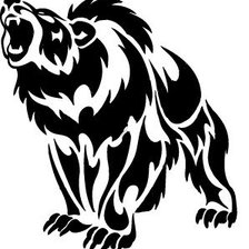 Схема вышивки «Медведь»