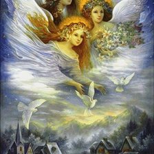 Схема вышивки «ангелы»