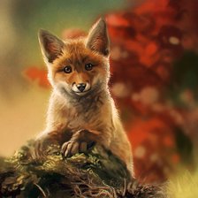 Схема вышивки «Лисенок»