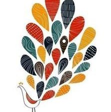 Схема вышивки «Павлин. Графика»