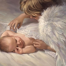 Схема вышивки «ангел-хранитель»