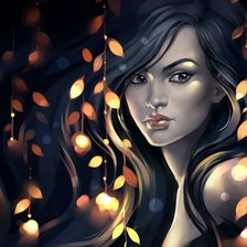 Схема вышивки «девушка»