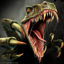 Схема вышивки «ящер»