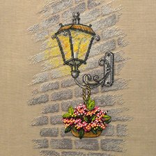 Схема вышивки «фонарь»