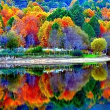 Схема вышивки «Paisaje de colores»