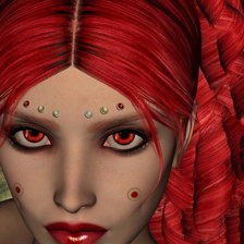 Схема вышивки «леди вамп»