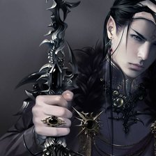 Схема вышивки «эльф-воин»