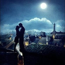 Схема вышивки «поцелуй»