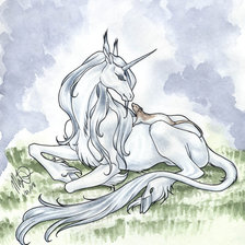 Схема вышивки «Единорог»