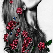 Схема вышивки «Серия "Женский образ"»