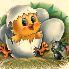 Схема вышивки «Серия "Мультяшки" Я родился»