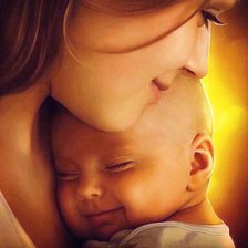 Схема вышивки «Любовь матери»