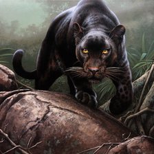 Схема вышивки «пантера»