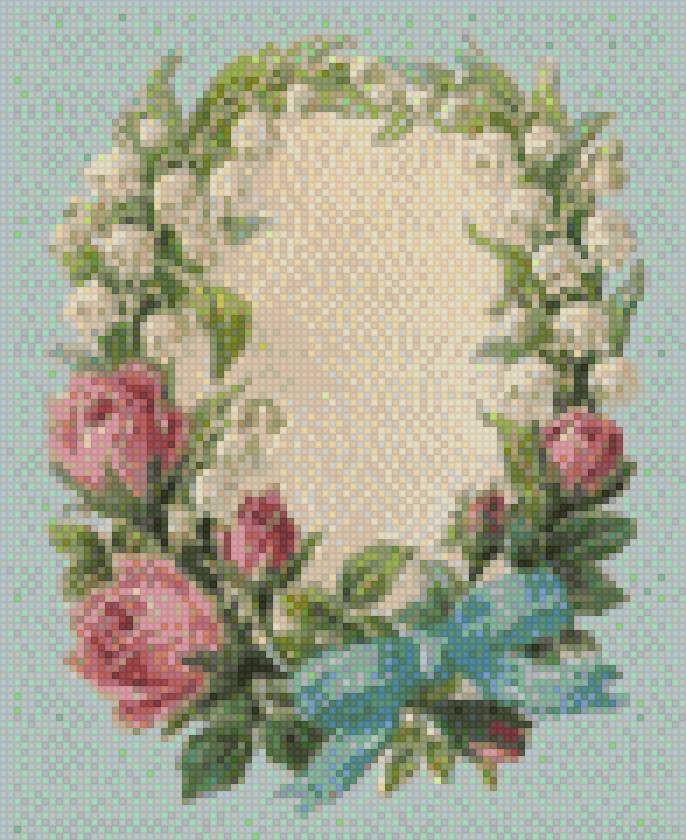 Roseta de flores - flores - предпросмотр