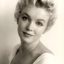 Схема вышивки «Мерлин Монро»