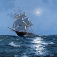 Схема вышивки «парусник»