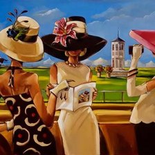 Схема вышивки «скачки девушки»