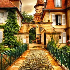 Схема вышивки «город»