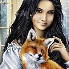 Девушка с лисичкой