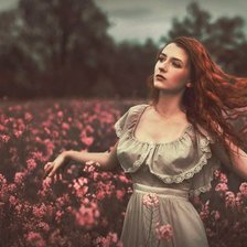 Схема вышивки «девушка»