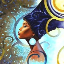 Схема вышивки «нифертити»