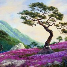 Схема вышивки «горная сосна»