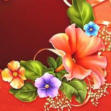 Схема вышивки «подушка с цветами петунии (комплект)»