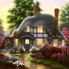 Схема вышивки «домик2»