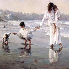 Схема вышивки «Прогулка у моря»