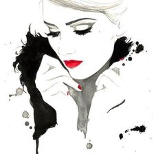 Схема вышивки «девушка»