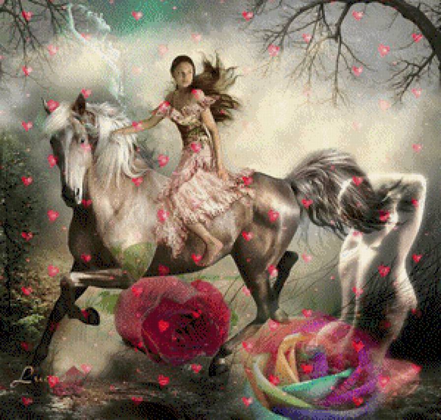 Chica en  caballo - предпросмотр